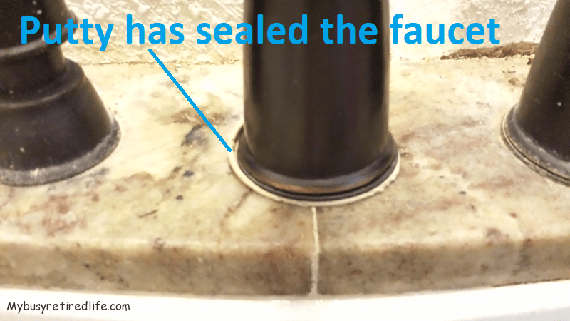 putty plumbers faucet grease stem got