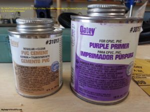 Mybusyretiredlife.com Reusing PVC Fittings Primer and Cement