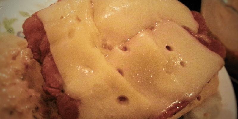 Mybusyretiredlife.com corned beef and melted Swiss cheese