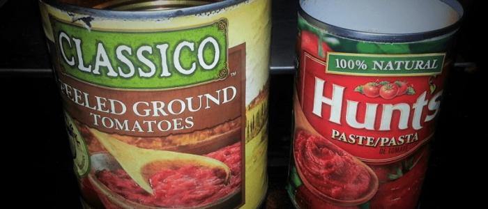 Mybusyretiredlife.com homemade pizza sauce The tomato products for the pizza sauce