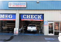 Freedom Smog shop My truck in the smog shop