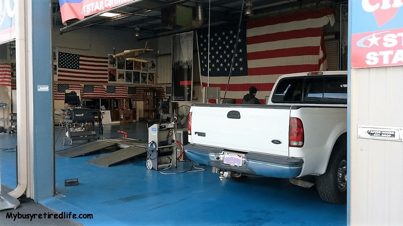 smog shop surprise in modesto Truck in the smog shop