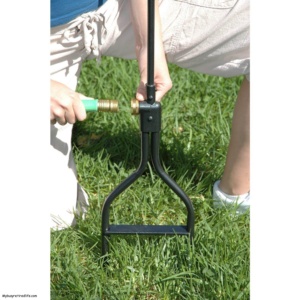 lawn aeration connect water hose to aerator amazon