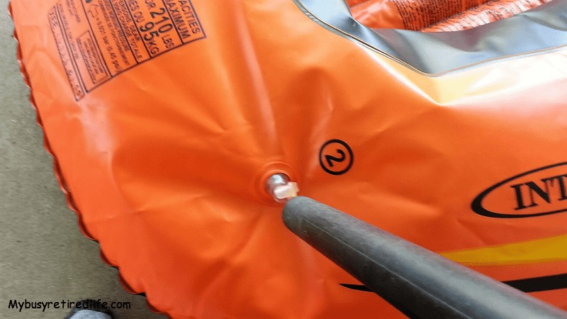 quickly deflate pool toy