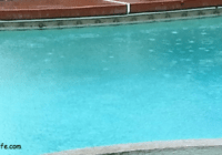 rain-on-the-pool-water