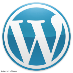 wordpress email text link WordPress Blue Logo