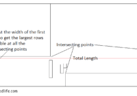 Tip: How to layout a laminate floor Room layout intersecting points
