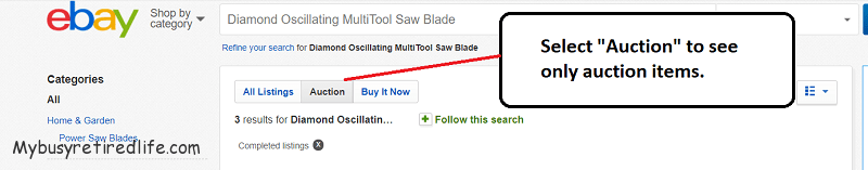 Whats my ebay item worth screenshot select auctions