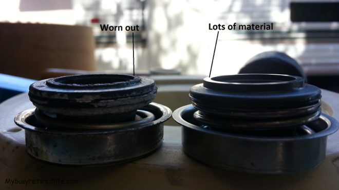pump seal condition comparison