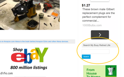 Search bar in widget area