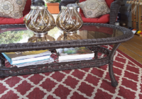 glass top patio table