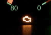 check engine light turned on