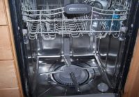 Dishwasher ready for screen cleaning